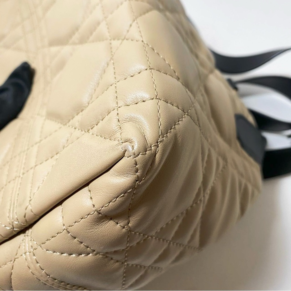 Dior Toujours Cannage Quilted Leather Tote Bag Beige & Black - Picture 13 of 14